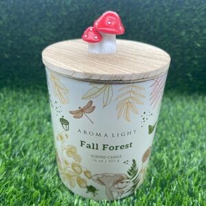 Aroma Light Fall Forest Scented Candle with Figural Mushroom Lid 🍄
